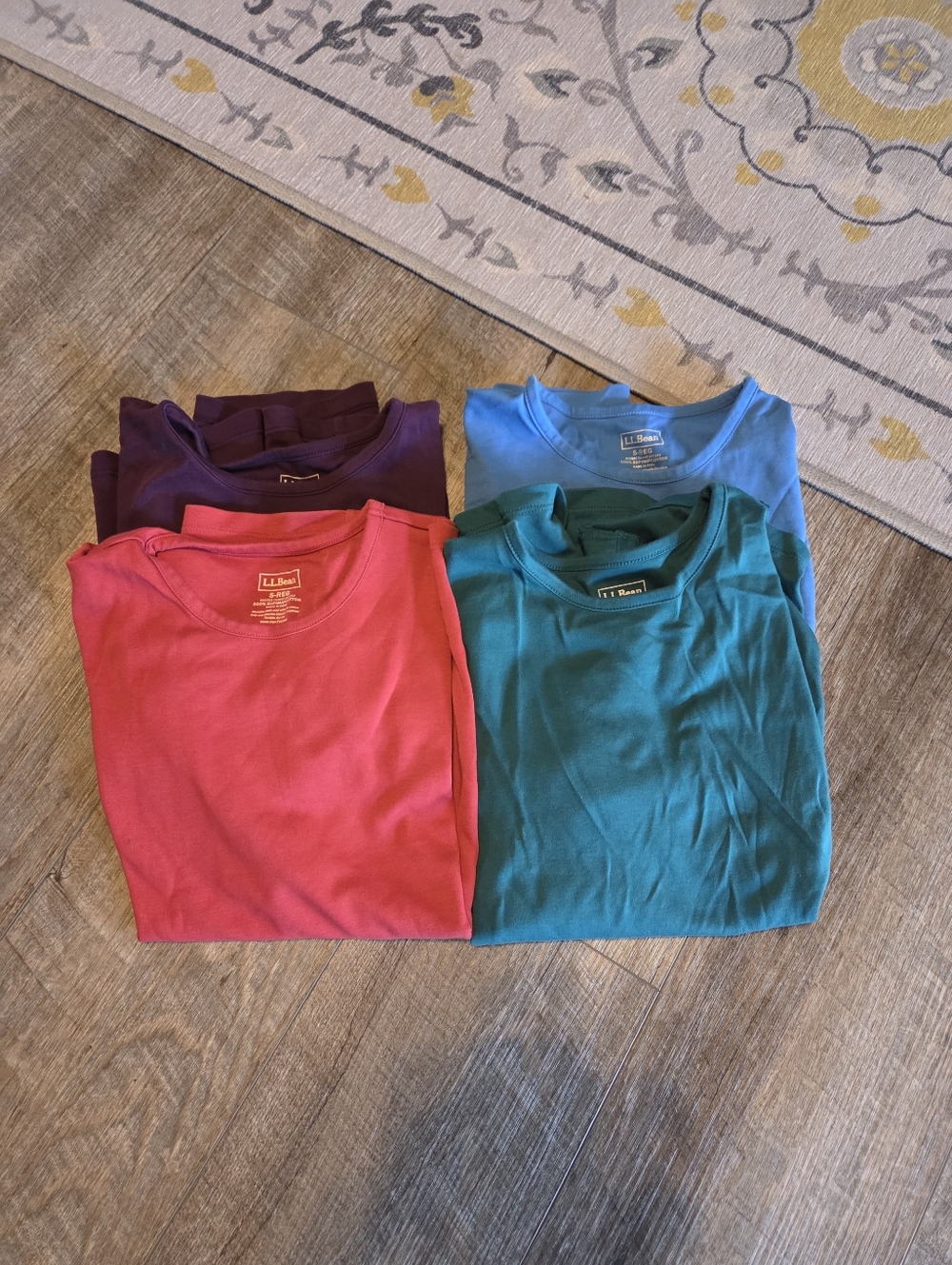 LL BEAN BUNDLE Tops SIZE SMALL REG 100% COTTON LIKE NEW 4 Total  Bundle